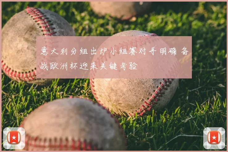 意大利分组出炉小组赛对手明确 备战欧洲杯迎来关键考验